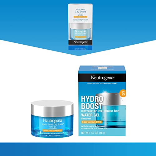 Neutrogena Hydro Boost Face Moisturizer with SPF 25, Hydrating Facial Sunscreen, Oil-Free and Non-Comedogenic Water Gel Face Lotion 1.7 oz - Image 8
