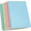 Yansanido Spiral Notebook, 4 Pcs 8.3 Inch x 5.9 Inch A5 Thick Plastic Hardcover 7mm College Ruled 4 Color 80 Sheets -160 Pages Journals for Study and Notes (4)