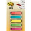 Post-it Arrow Flags, Assorted Bright Colors, .47 in Wide, 100/On-the-Go Dispenser, 1 Dispenser/Pack (684-ARR2)