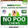 NO Poo Treats - Prevent Dog Poop Eating - Coprophagia Treatment - Stool Eating Deterrent - Probiotics & Enzymes - Digestive Health + Breath Aid - Made in USA - 120 Chews