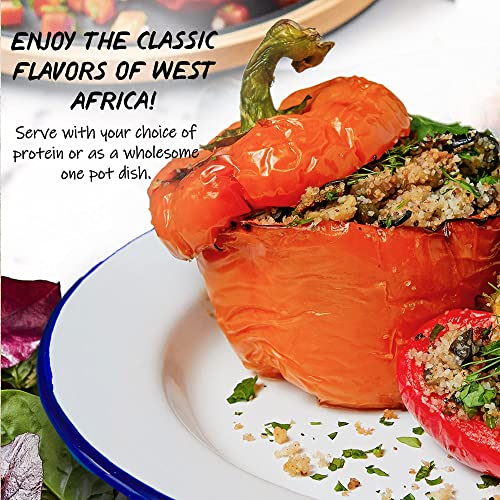 Yolélé Fonio Grain Pilaf Mix African Supergrain Ancient Grains Organic Gluten-Free Non GMO Vegan Protein Fiber Super Food Paleo-Friendly Rice Alternative, Yassa Onion, Lime, and Chili 2-Pack - Image 3