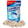 Vacplus Septic Tank Treatment - 12 Packs for 1-Year Supply, Flushable & Dissolvable Septic Tank Treatment Packets with Easy Operation, Biodegradable Septic Tank Treatment Enzymes for Wastes & Odors